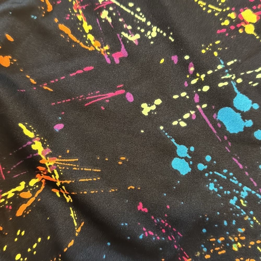 Tipsy elves paint splatter leggings 80s - Picture 2 of 4